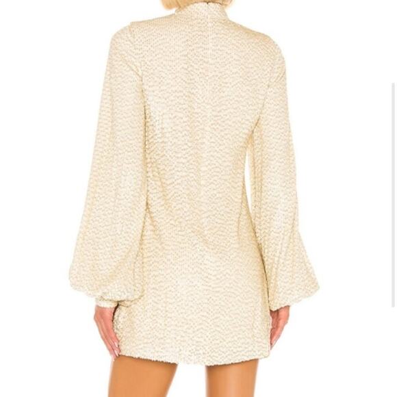 ALEXIS  Alyna Cream Sequin mini party Dress in size M - Picture 14 of 15